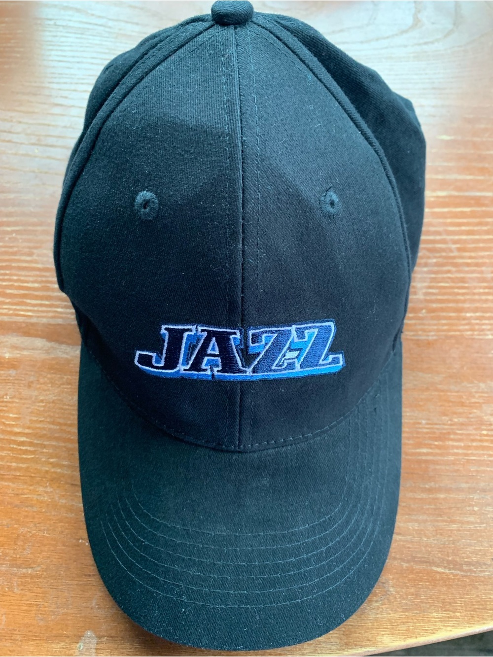 NBA Utah Jazz Black Baseball Cap with Blue Embroidered Logo